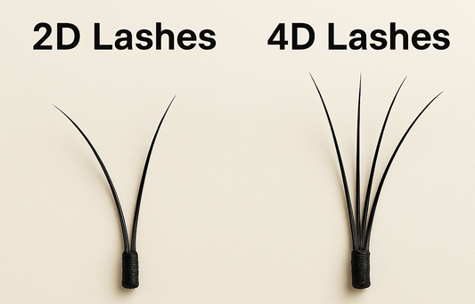 2d lashes vs 4d lashes
