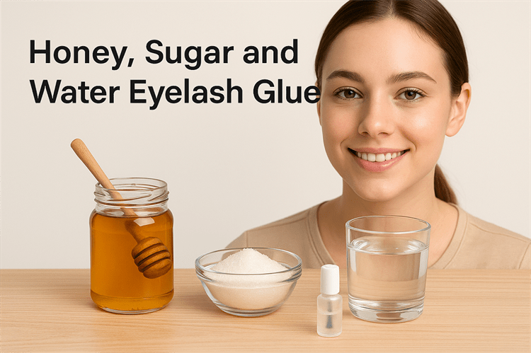 Honey, Sugar, and Water Eyelash Glue