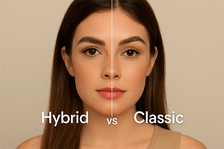 Hybrid vs Classic Lash Extensions