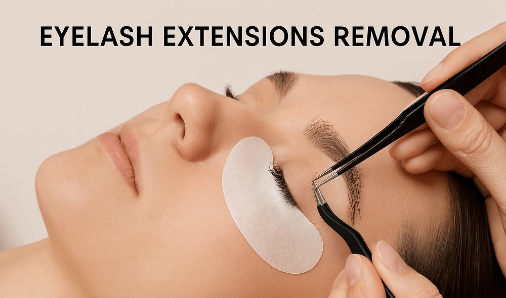 eyelash extensions removal